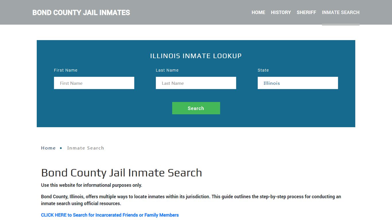 Bond County, IL Detainee Lookup