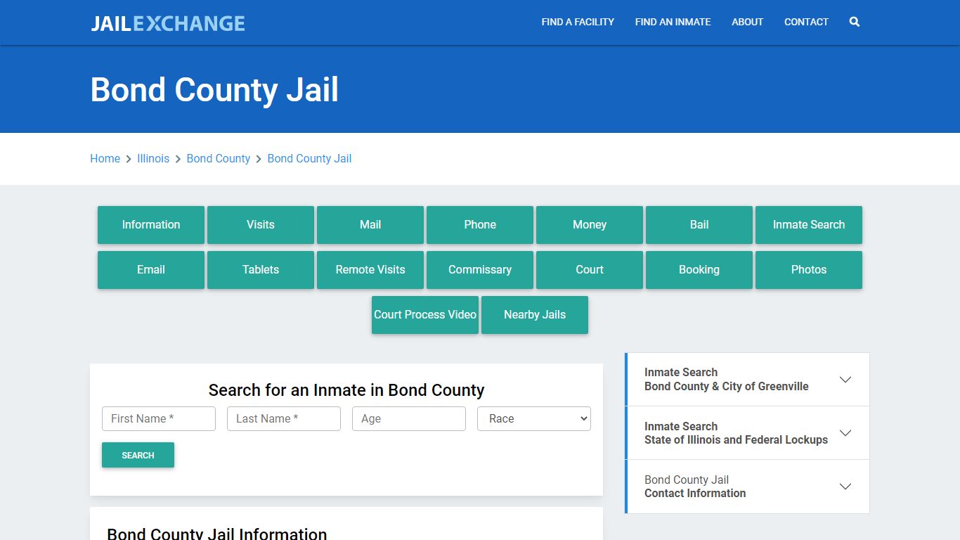 Bond County Jail Roster Lookup, IL, Inmate Search - Jail Exchange