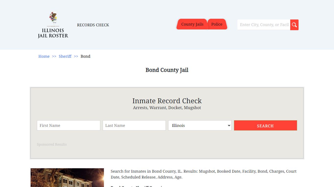 Bond County Jail - Jail Roster Search